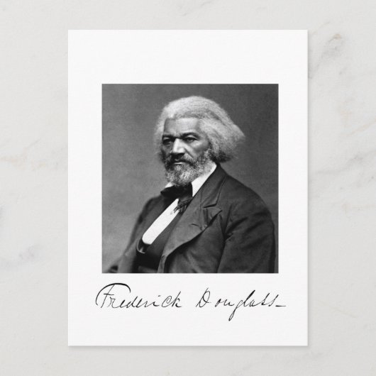 Carte Postale Portrait photo de Frederick Douglass (Devant)