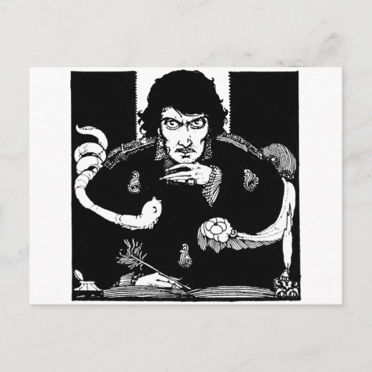 Carte Postale Portrait Poe (Devant)