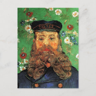 Carte Postale Portrait Postman Joseph Roulin Van Gogh Art