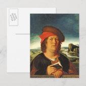 Carte Postale Portrait présumé être Paracelse (Devant / Derrière)