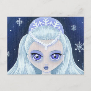 Carte postale Portrait Princesse d'hiver