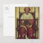 Carte Postale Portrait Richard II "Le Portrait de Westminster" (Devant / Derrière)