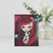 Carte Postale "Portrait rouge" (Debout devant)