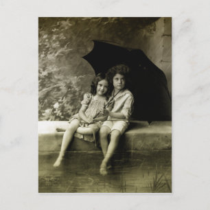 Carte Postale Portrait sous la pluie