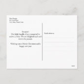 Carte postale Portrait Surprise Faire-part de gros (Dos)