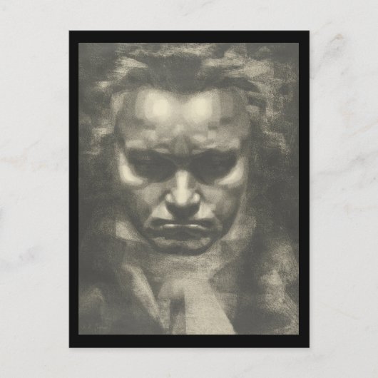 Carte Postale Portrait Van Beethoven (Devant)