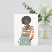 Carte Postale Portrait Vignette de mode (Debout devant)