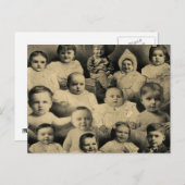 Carte Postale Portrait Vintage (Devant / Derrière)