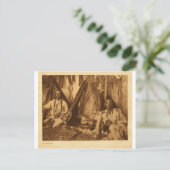 Carte Postale Portrait Vintage amérindien (Debout devant)