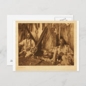 Carte Postale Portrait Vintage amérindien (Devant / Derrière)