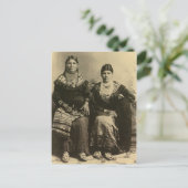 Carte Postale Portrait Vintage amérindien (Debout devant)