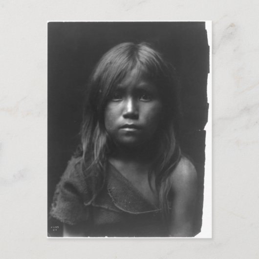 Carte Postale Portrait Vintage amérindien (Devant)