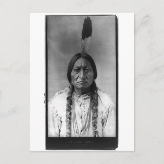 Carte Postale Portrait Vintage amérindien (Devant)