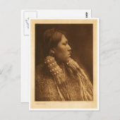 Carte Postale Portrait Vintage amérindien (Devant / Derrière)