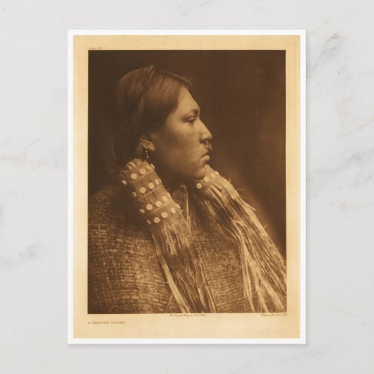 Carte Postale Portrait Vintage amérindien (Devant)