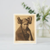 Carte Postale Portrait Vintage amérindien (Debout devant)