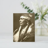 Carte Postale Portrait Vintage amérindien (Debout devant)