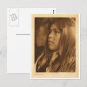 Carte Postale Portrait Vintage amérindien (Devant / Derrière)