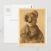 Carte Postale Portrait Vintage amérindien (Devant / Derrière)