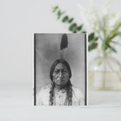 Carte Postale Portrait Vintage amérindien (Debout devant)