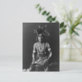 Carte Postale Portrait Vintage amérindien (Debout devant)