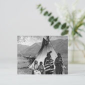 Carte Postale Portrait Vintage amérindien (Debout devant)