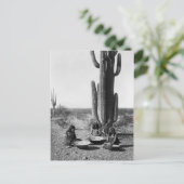 Carte Postale Portrait Vintage amérindien (Debout devant)