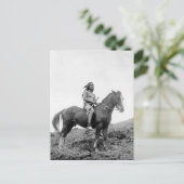 Carte Postale Portrait Vintage amérindien (Debout devant)