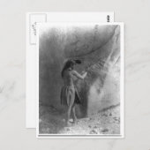 Carte Postale Portrait Vintage amérindien (Devant / Derrière)