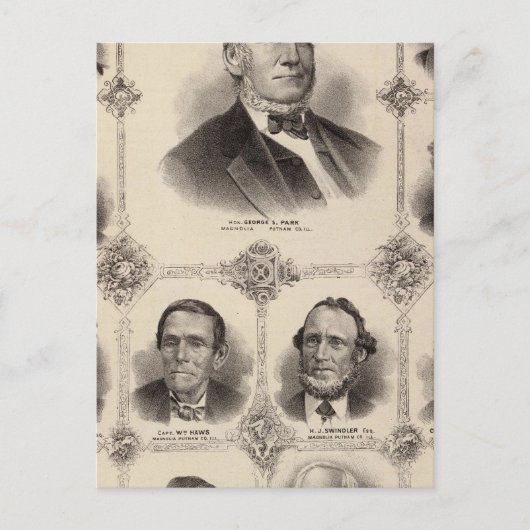 Carte Postale Portraits de l'Illinois Treize (Devant)