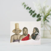 Carte Postale Portraits des chefs des îles Sandwich, de (Debout devant)