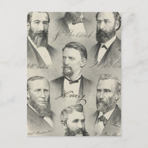 Carte Postale Portraits lithographiés du comté de Yolo