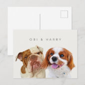 Carte Postale Portraits personnalisés (Devant / Derrière)