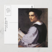 Carte Postale Portriat d'un jeune homme (Devant / Derrière)