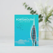 Carte Postale Portsmouth Great British Vacation poster (Debout devant)