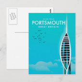 Carte Postale Portsmouth Great British Vacation poster (Devant / Derrière)