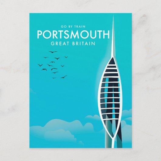 Carte Postale Portsmouth Great British Vacation poster (Devant)