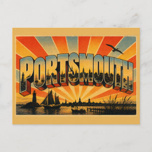 Carte Postale Portsmouth New Hampshire Harbour Falaises Océaniqu