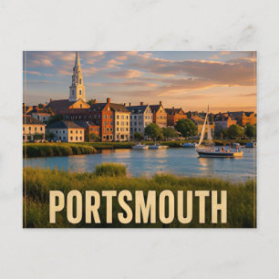 Carte Postale Portsmouth New Hampshire USA Voyage sur la côte ma