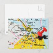 Carte Postale Portsmouth, Virginie (Devant / Derrière)