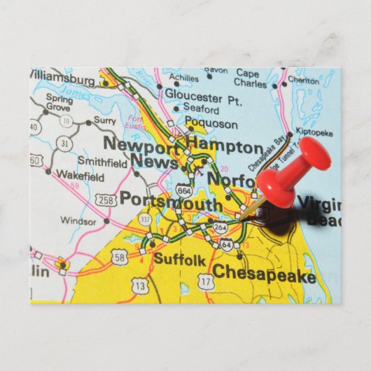 Carte Postale Portsmouth, Virginie (Devant)