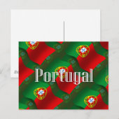 Carte Postale Portugal - Drapeau (Devant / Derrière)