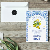 Carte Postale Portugal Faire-part de mariage | Carreaux bleus
