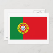 Carte postale Portugal Flag (Devant / Derrière)