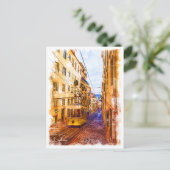 Carte Postale Portugal, Lisbonne, Téléphérique (Debout devant)