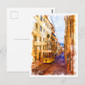 Carte Postale Portugal, Lisbonne, Téléphérique (Devant / Derrière)