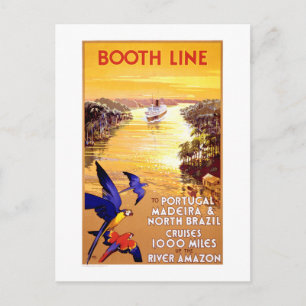 Carte Postale Portugal Madeira Nord Brésil Poster vintage
