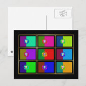 Carte postale Portugal Multihue Flags (Devant / Derrière)