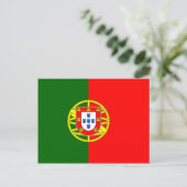 Carte Postale Portugal National World Flag (Debout devant)