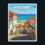 Carte Postale Portugal nazi<br><div class="desc">Nazaré, Portugal, est une ville côtière pittoresque connue pour ses impressionnantes falaises, ses plages dorées et ses vagues record. Située dans le centre-ouest du Portugal, Nazaré est depuis longtemps une destination appréciée des habitants et des touristes qui sont attirés par sa riche histoire maritime, sa culture de la pêche animée...</div>